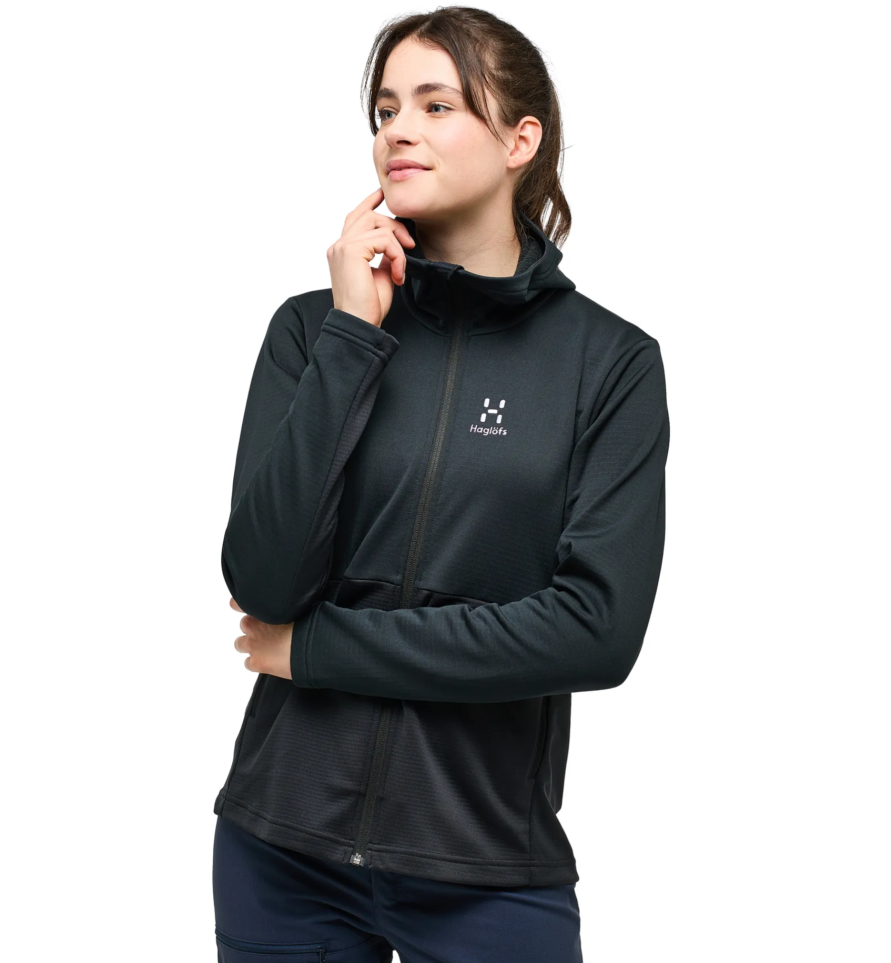Haglöfs Lark Mid Hood Women- Jackor|Fleece · Mellanlager