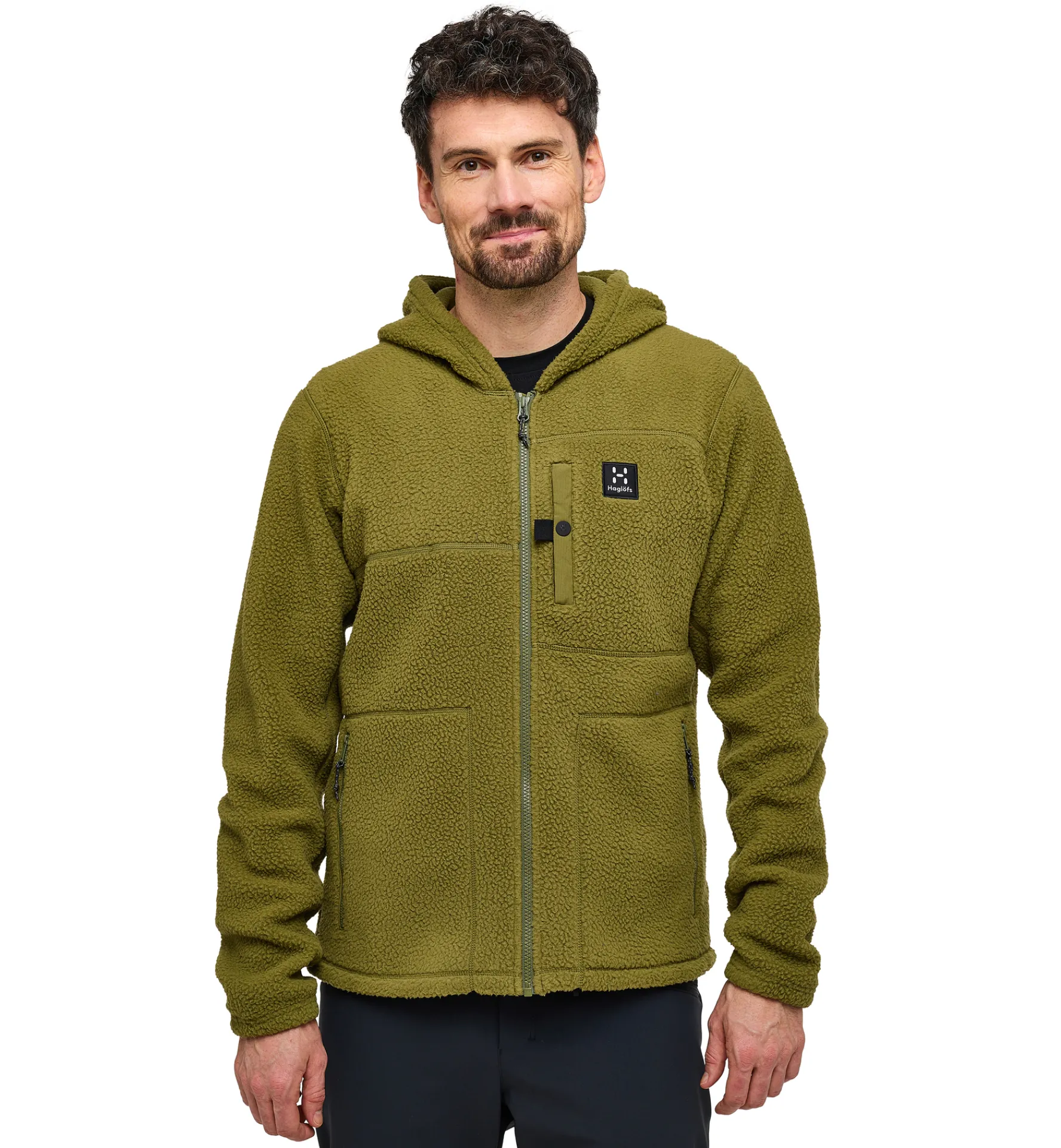 Haglöfs Malung Pile Hood Men- Jackor|Fleece · Mellanlager