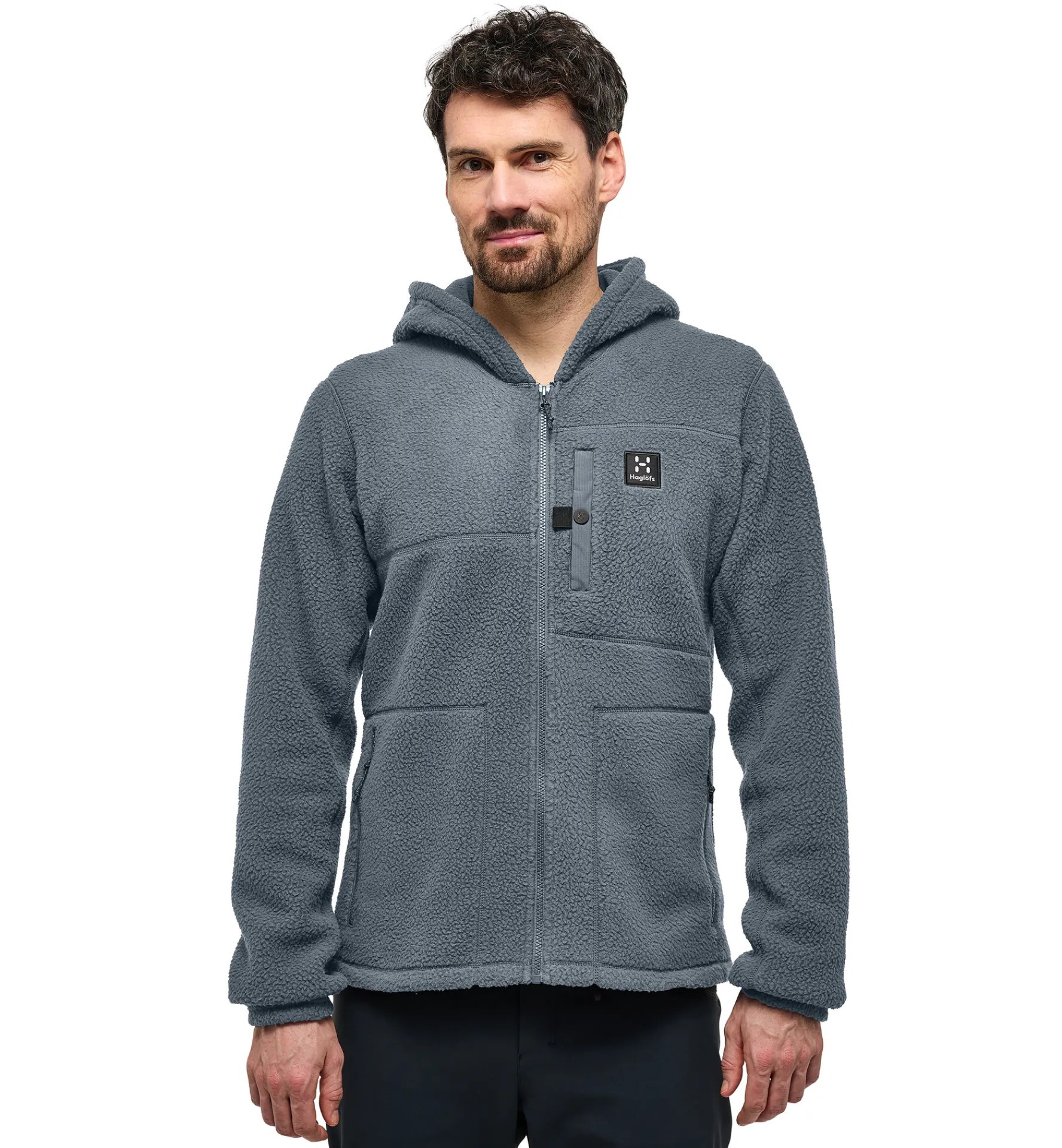 Haglöfs Malung Pile Hood Men- Jackor|Fleece · Mellanlager