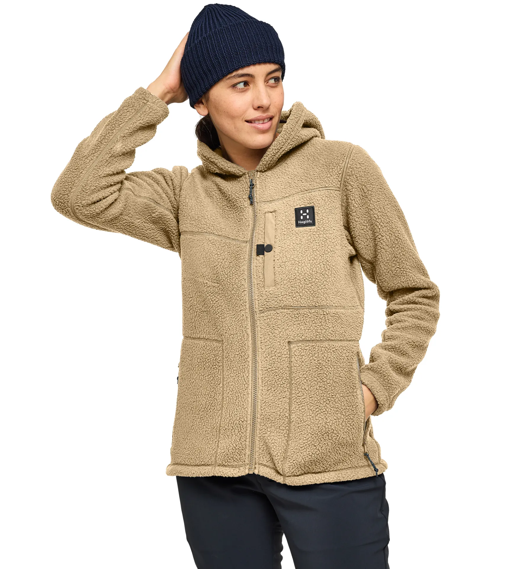 Haglöfs Malung Pile Hood Women- Jackor|Fleece · Mellanlager