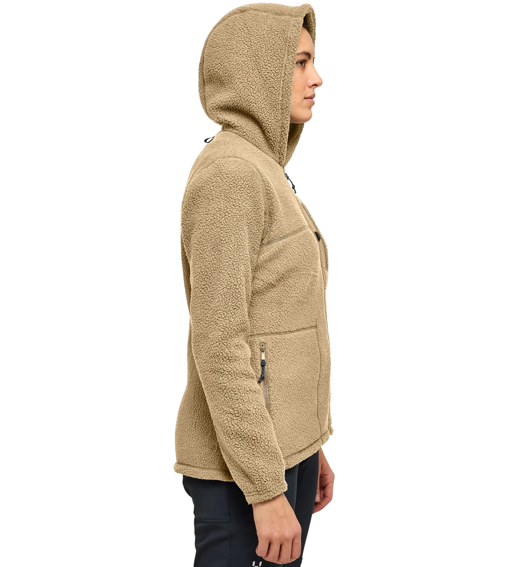 Haglöfs Malung Pile Hood Women- Jackor|Fleece · Mellanlager