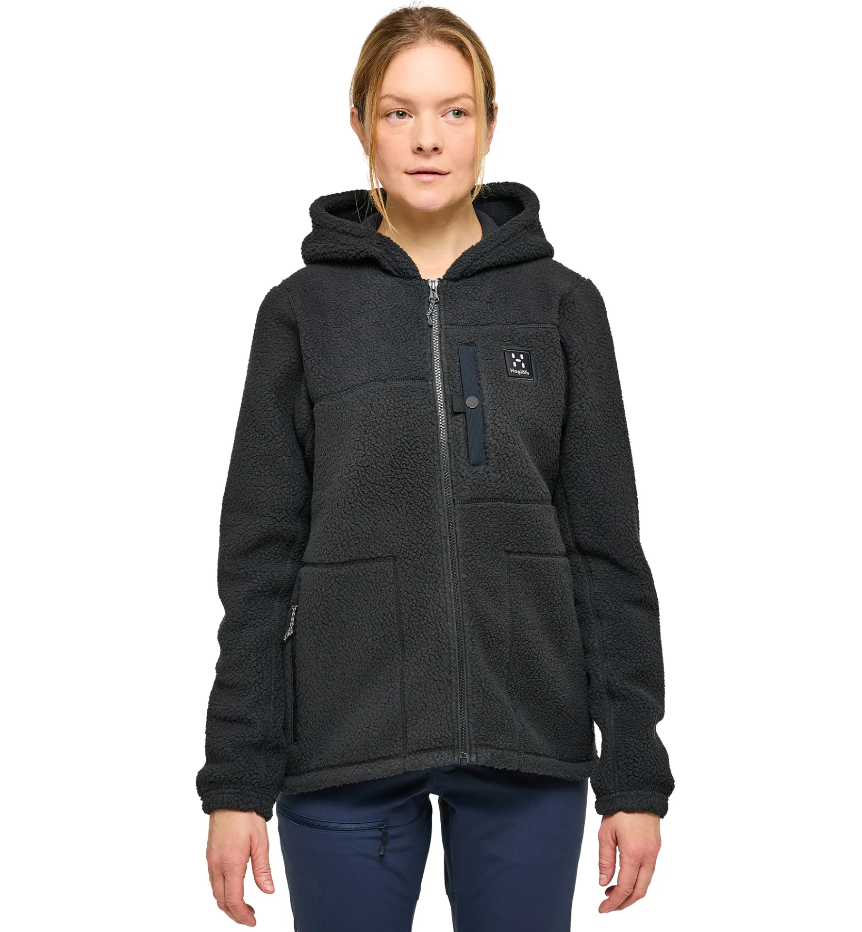 Haglöfs Malung Pile Hood Women- Jackor|Fleece · Mellanlager