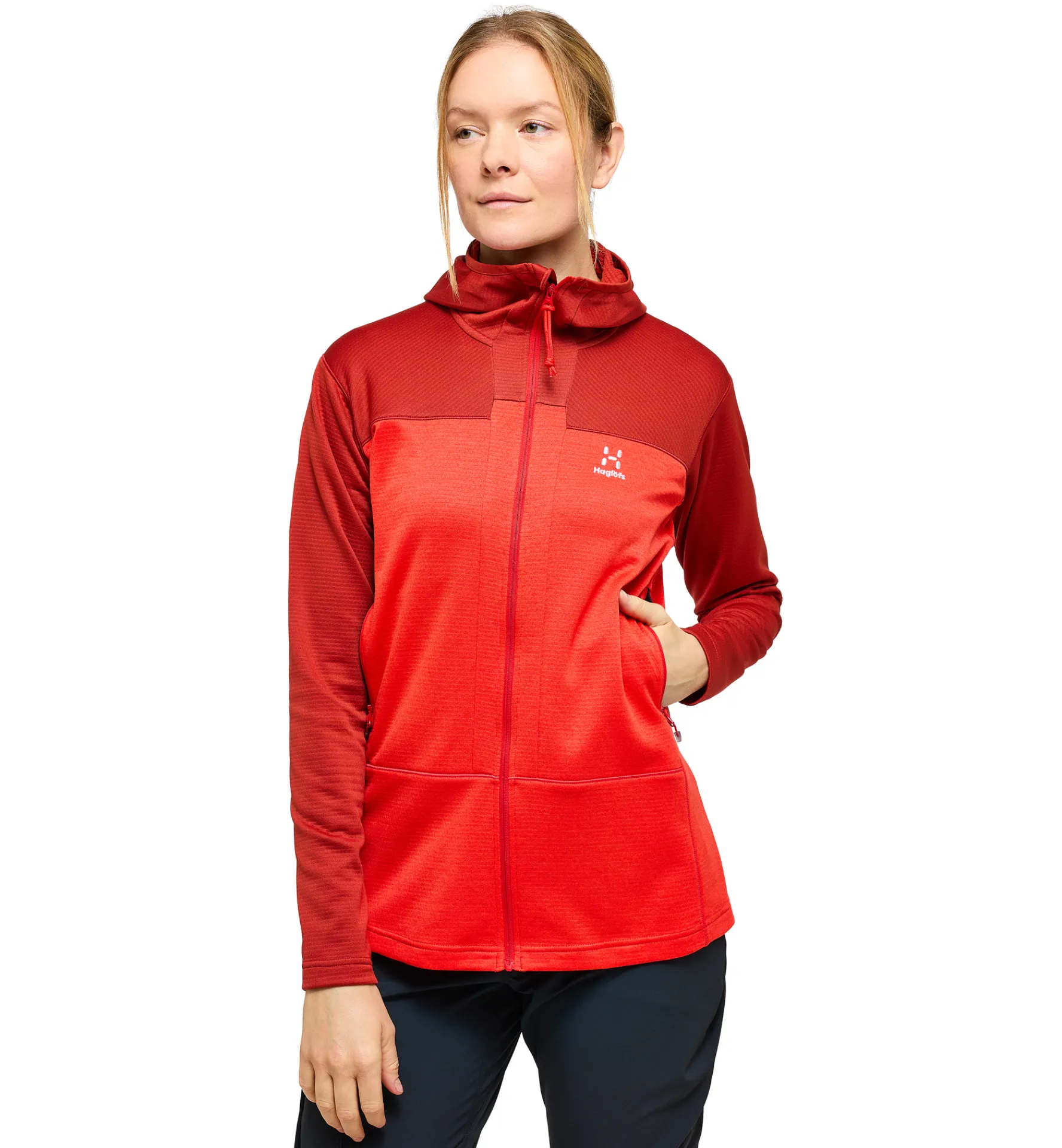 Haglöfs ROC Flash Mid Hood Women- Jackor|Fleece · Mellanlager