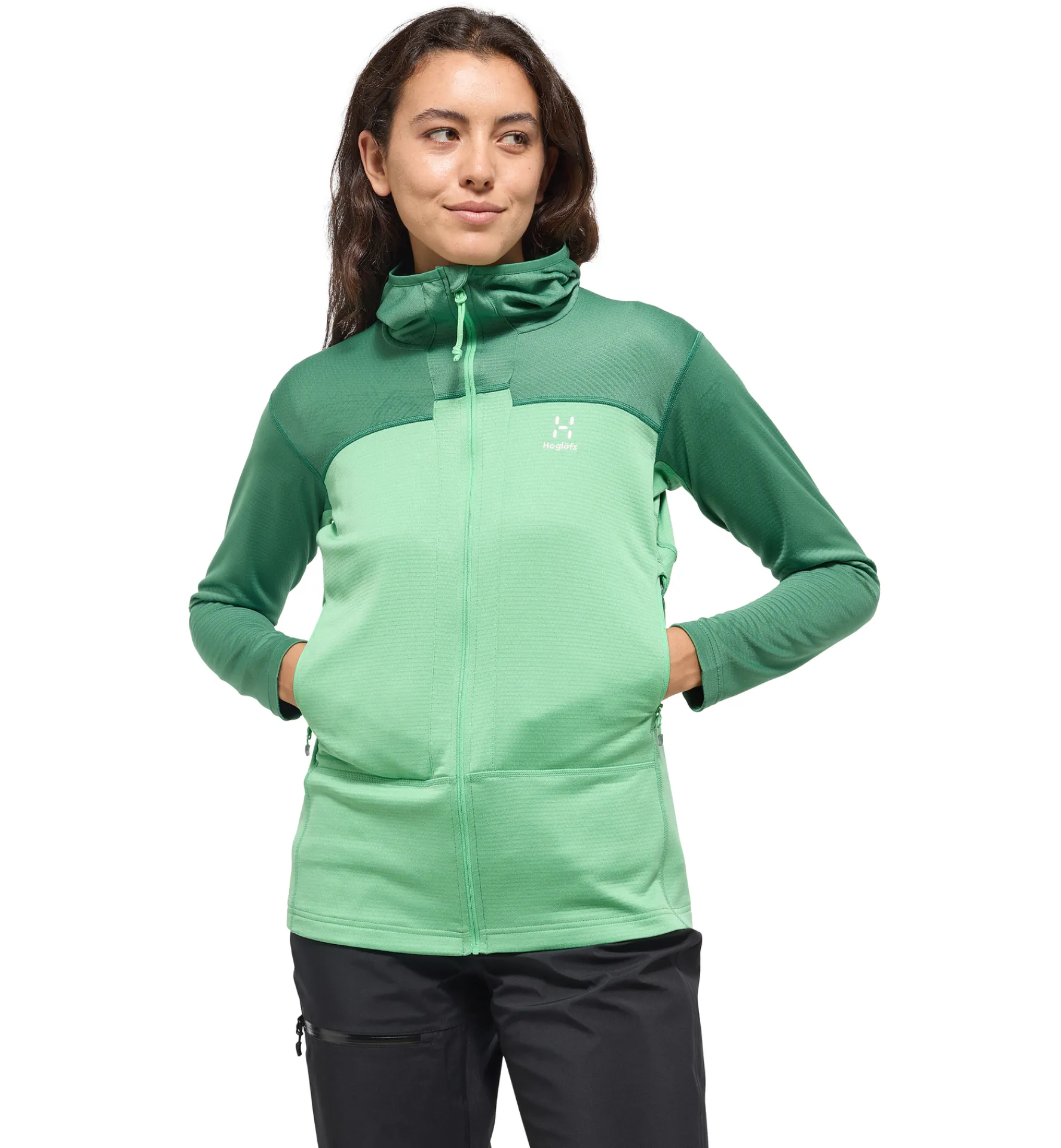 Haglöfs ROC Flash Mid Hood Women- Jackor|Fleece · Mellanlager