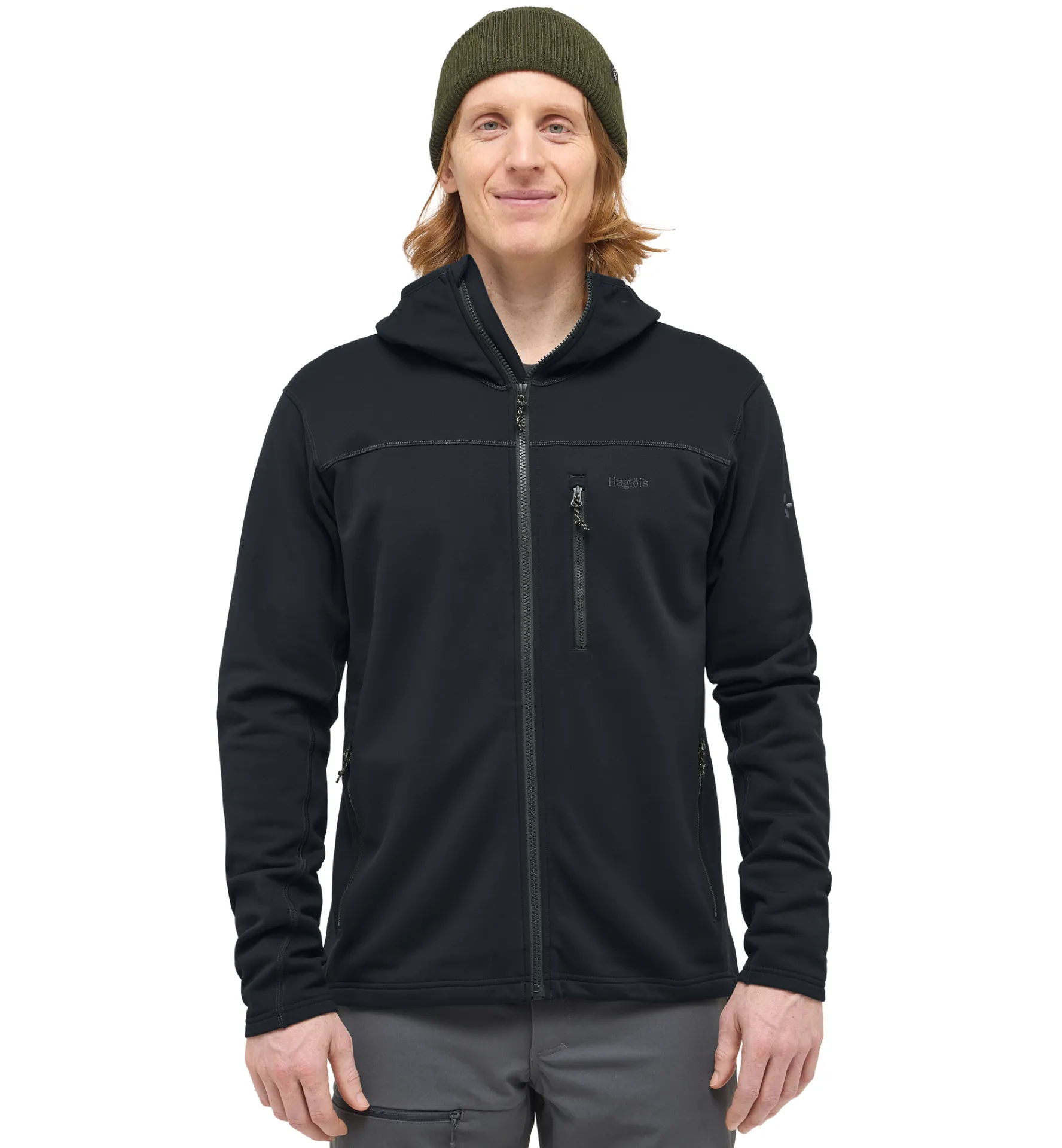 Haglöfs Rosson Mid Hood Men- Jackor|Fleece · Mellanlager