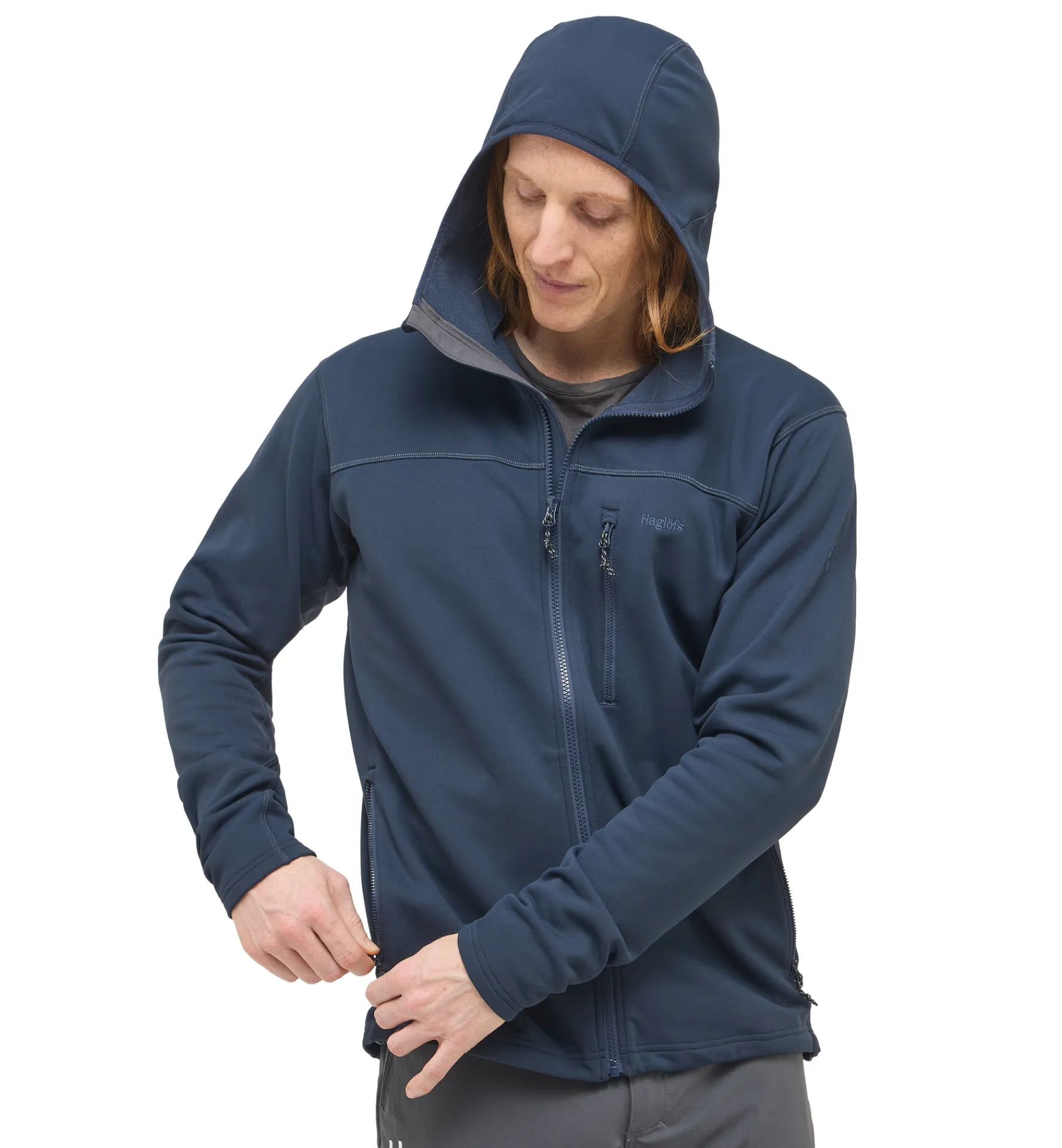Haglöfs Rosson Mid Hood Men- Jackor|Fleece · Mellanlager