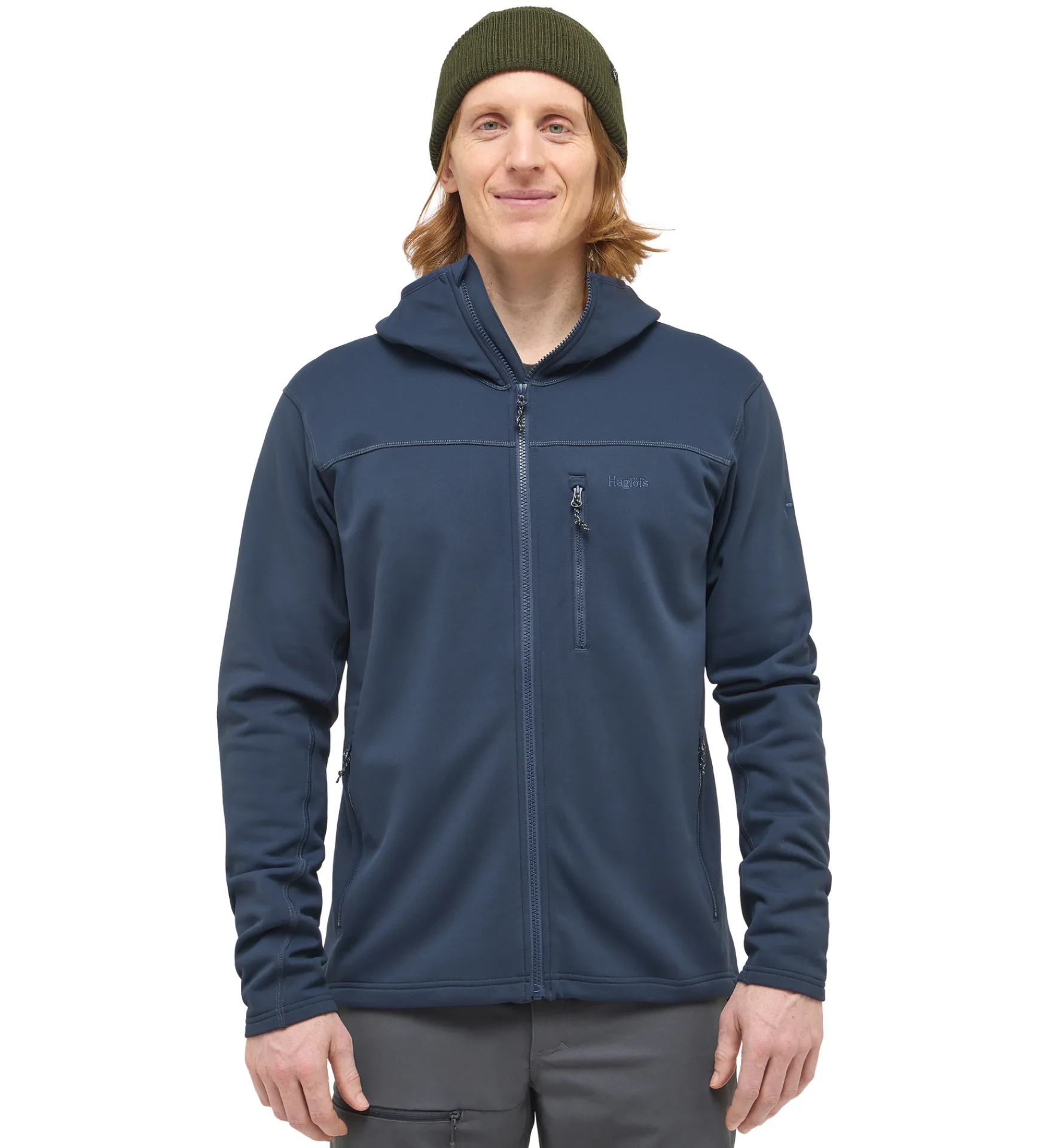 Haglöfs Rosson Mid Hood Men- Jackor|Fleece · Mellanlager