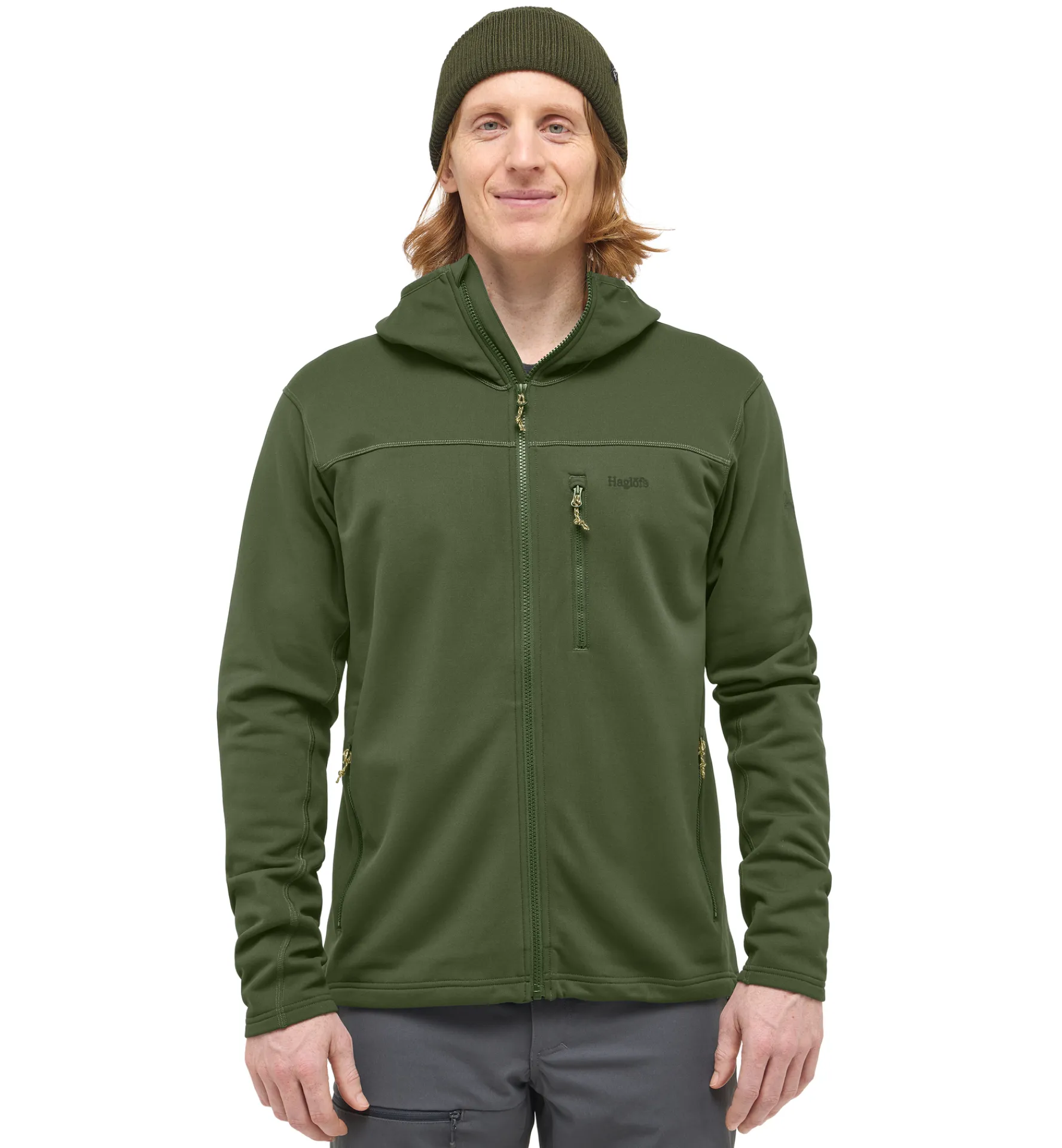 Haglöfs Rosson Mid Hood Men- Jackor|Fleece · Mellanlager