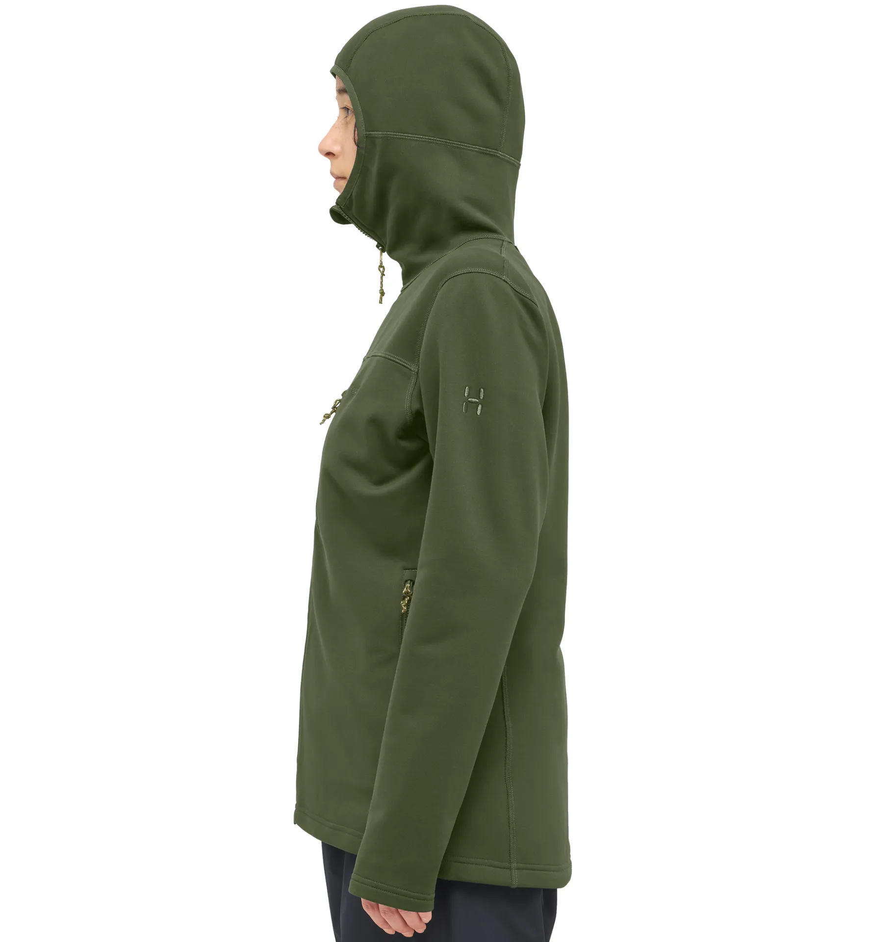 Haglöfs Rosson Mid Hood Women- Jackor|Fleece · Mellanlager