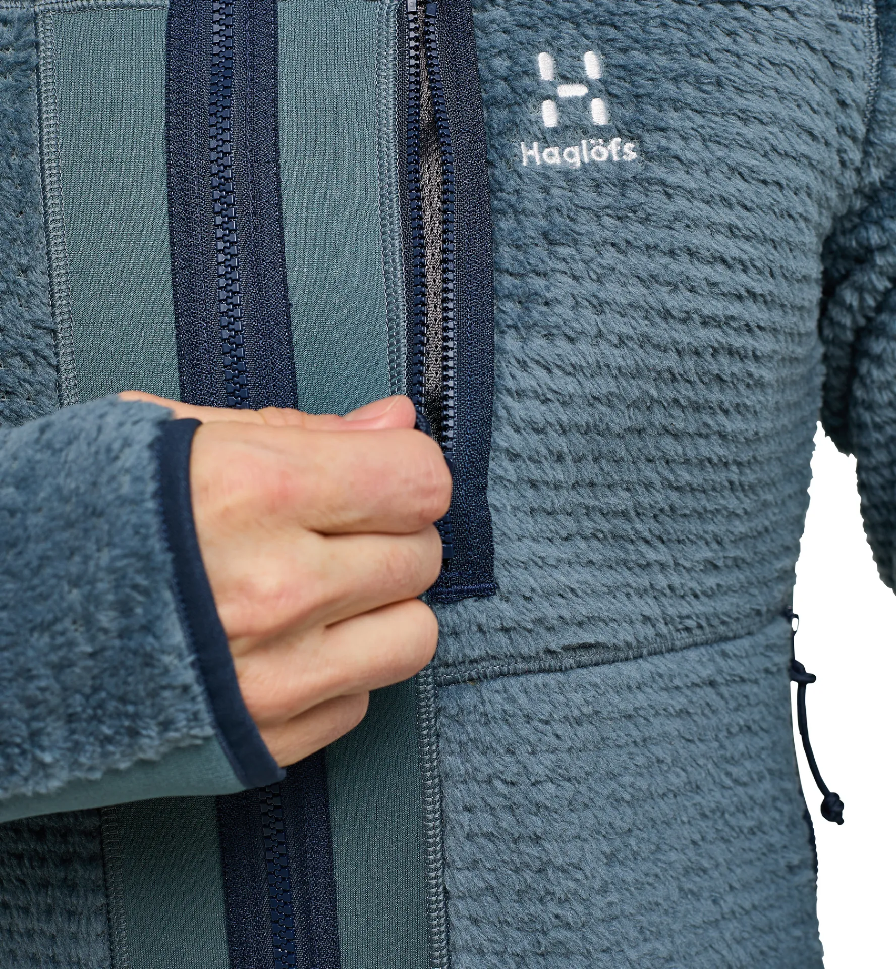 Haglöfs Vassi Mid Hood Men- Fleece · Mellanlager|Jackor